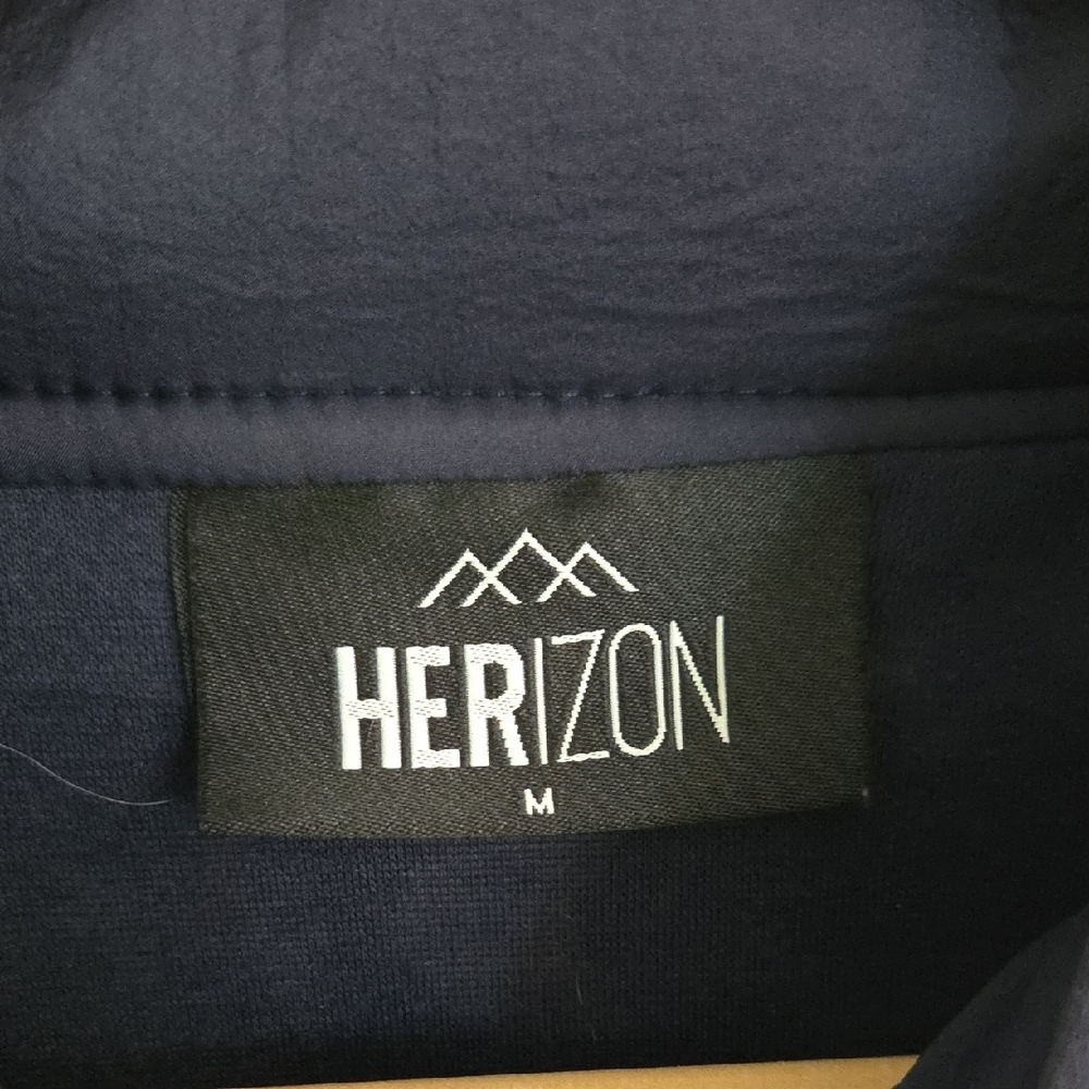Herizon Sherpa Navy & Cream Fleece Jacket - Picture 13 of 15